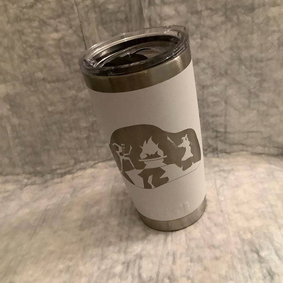 Yeti Other - Yeti Rambler White 20oz Cup Tumbler Laser Engraved Artwork NEW​​​​​